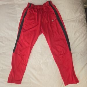 Nike Dri-FIT Youth Red/Black Athletic Basketball Track Pants
